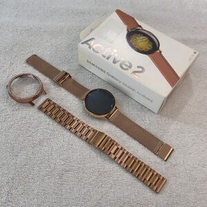 Samsung Galaxy Watch Active 2 Gold Stainless Steel (44mm, LTE) - Like New